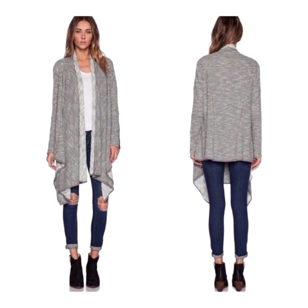 Free People In The Loop Open Front Cardigan Boho Lagenlook Sweater